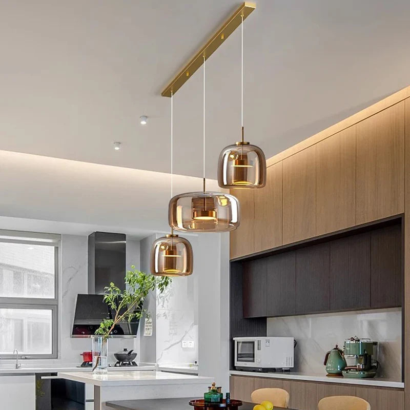 Afralia™ Modern LED Pendant Light for Living Room Chandeliers, Dining Room Hanging Lamp