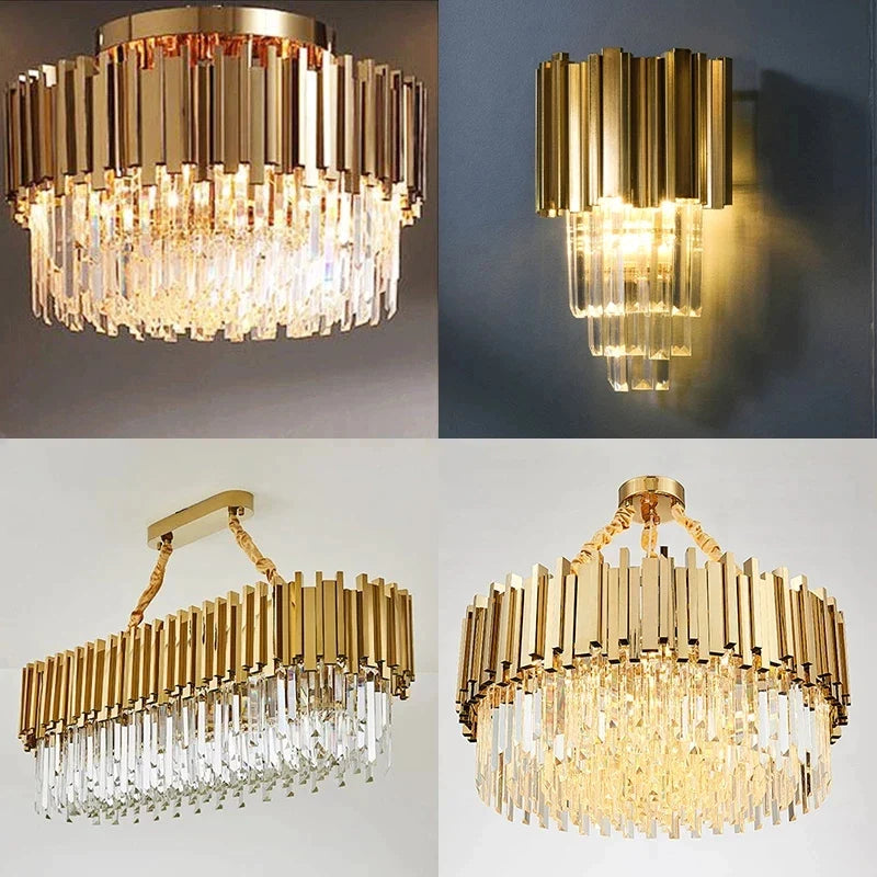 Afralia™ LED Crystal Ceiling Chandeliers: Minimalist Luxury Pendant Lighting for Home Living Room.