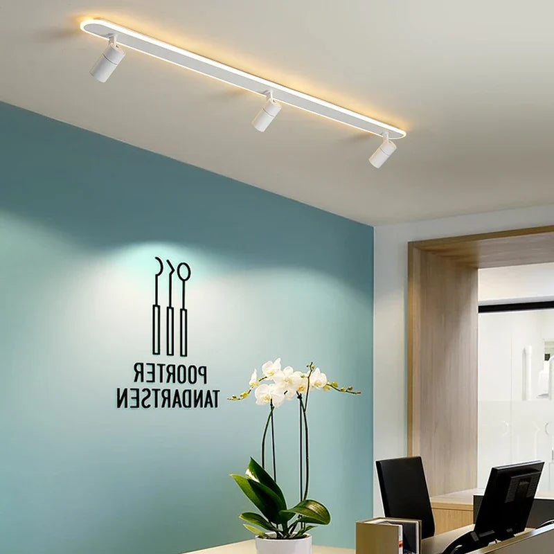 Afralia™ Black LED Ceiling Spotlights for Living Room Kitchen Bedroom Decor