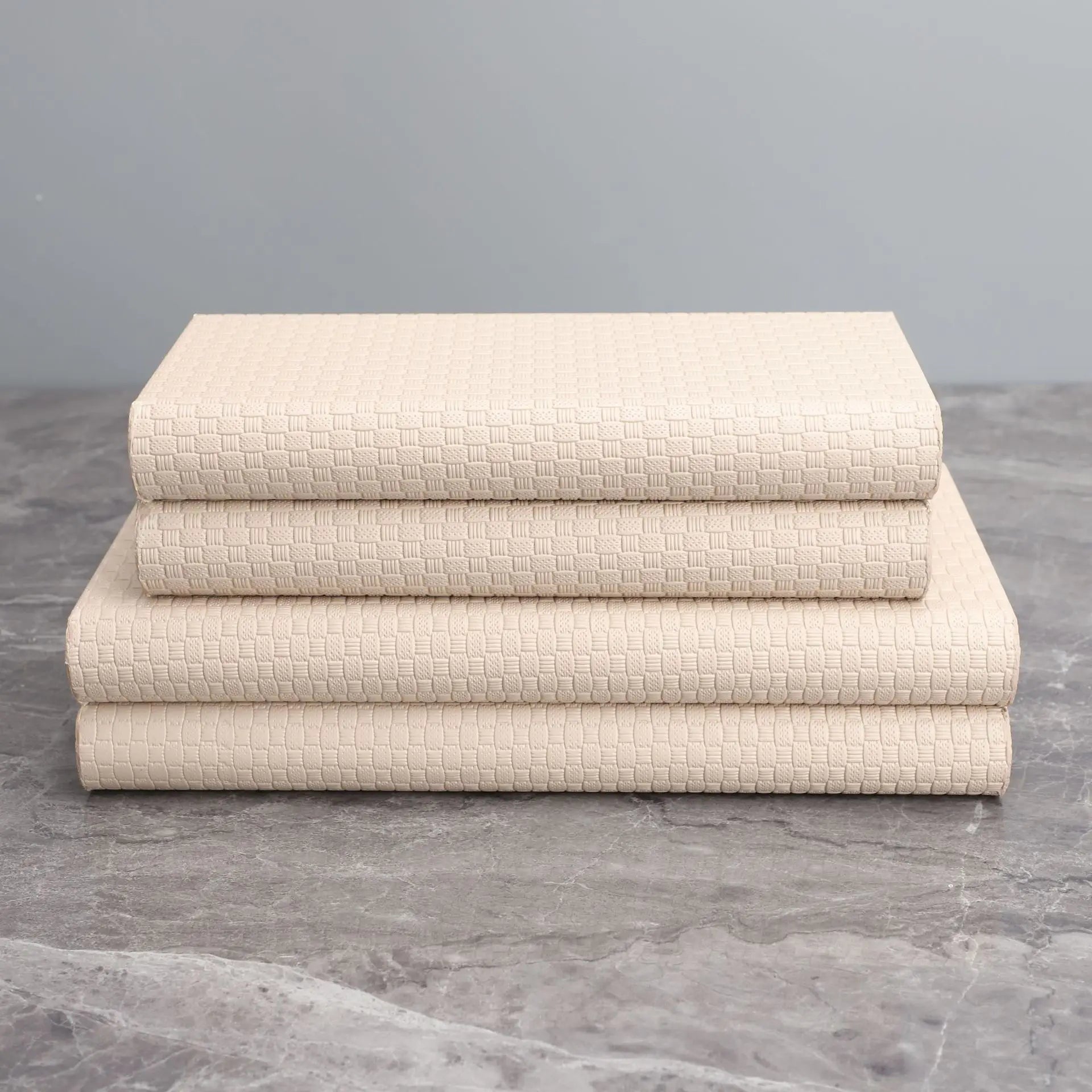 Afralia™ Checkered Leather Jewelry Box: Stylish Desktop Storage Container & Home Decor