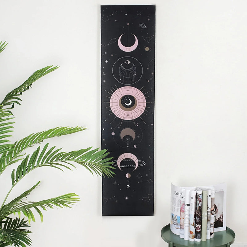 Moon Phase Tapestry Wall Hanging Boho Art Tapestries by Afralia™