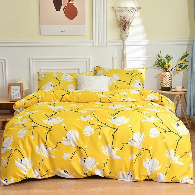 Afralia™ Butterfly Print Bedding Set - Duvet Cover, Bed Sheets, Pillowcases