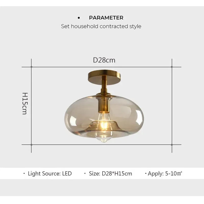 Afralia™ LED Glass Ceiling Light Chandeliers for Modern Living Spaces