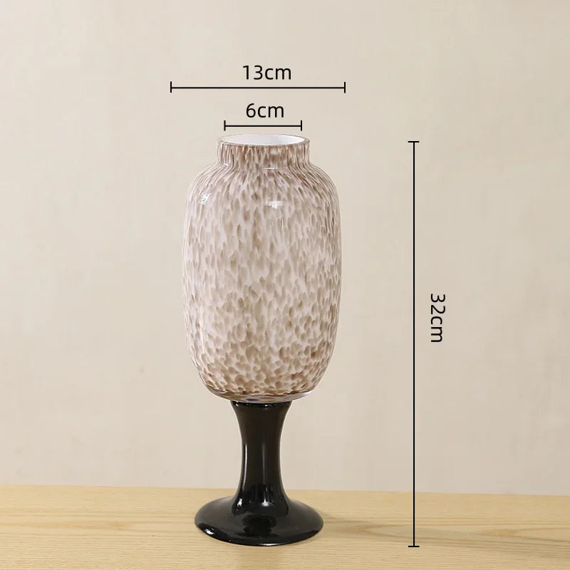 Afralia™ Dot Texture Glass Vase for Stylish Home Decor