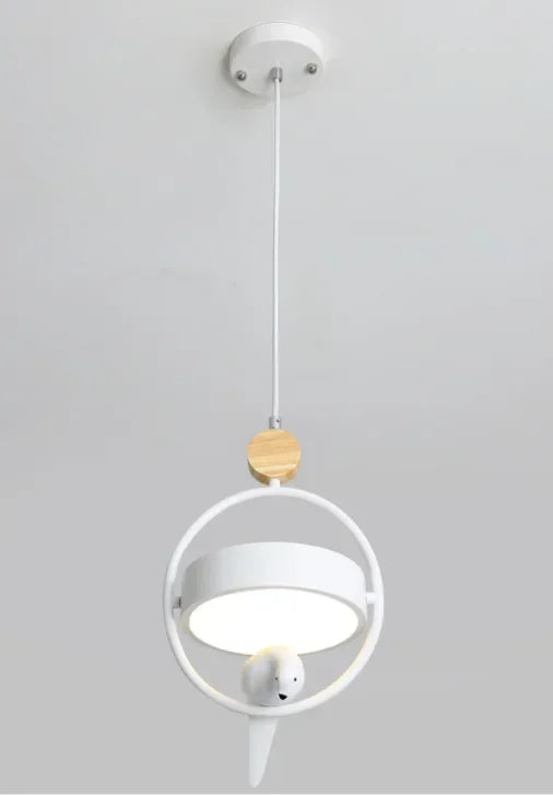 Afralia™ Nordic Wooden Bird Pendant Light Chandelier for Kitchen Dining Room Home Decor