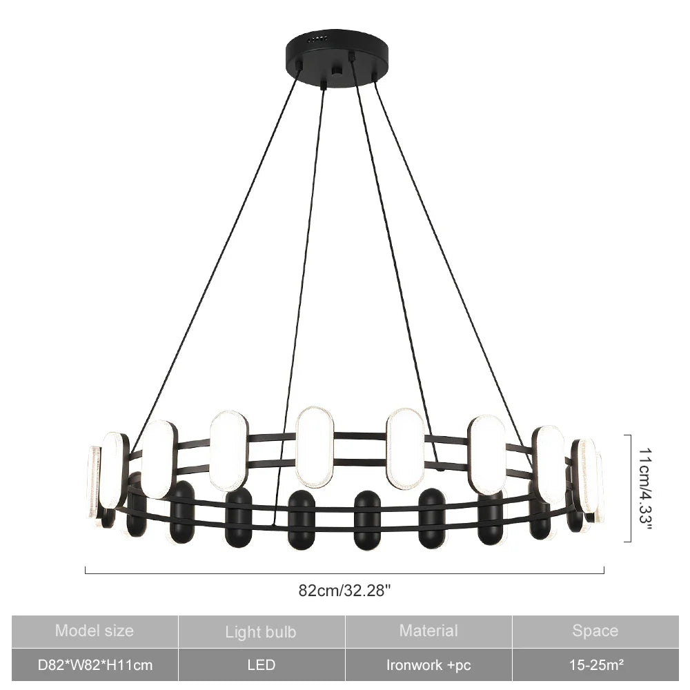 Afralia™ Minimalist Round Pendant Light for Dining Living Bedroom Decor
