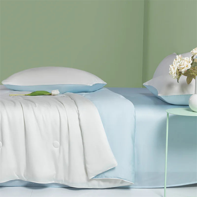 Afralia™ Cool Feel Summer Quilt: Grade A Ice, Extra Soft, Quick Drying Quilted Blanket