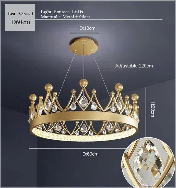 Afralia™ Nordic Princess LED Chandelier for Home Living Dining Bedroom - Simple Elegant Design