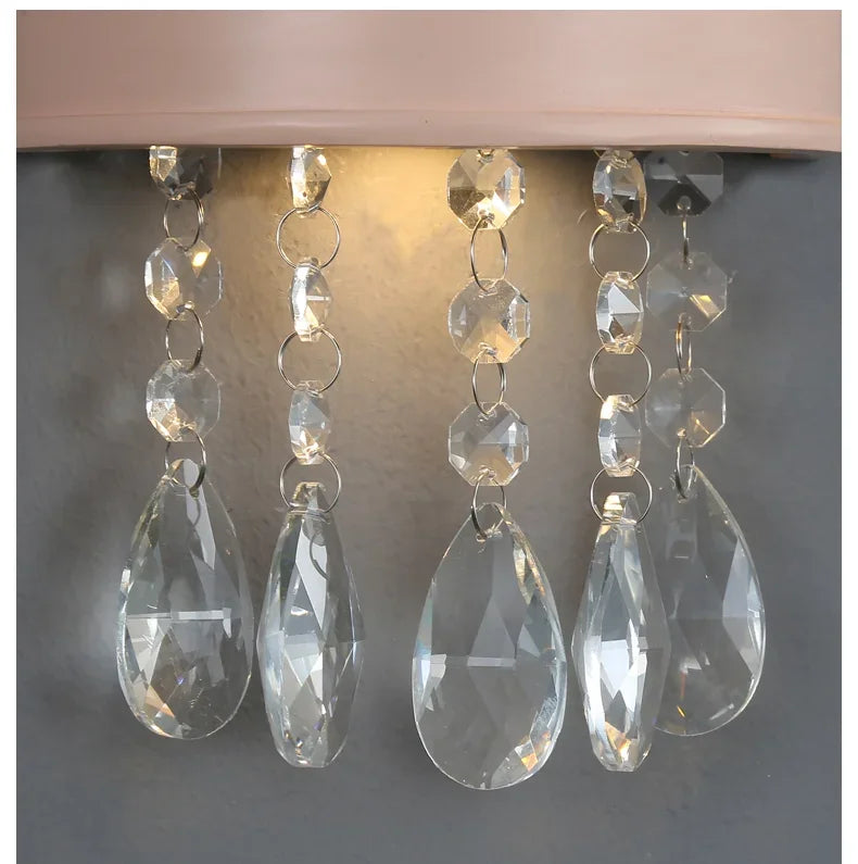 Afralia™ Cute Resin Crystal Wall Sconce | Children's Room Decoration Light