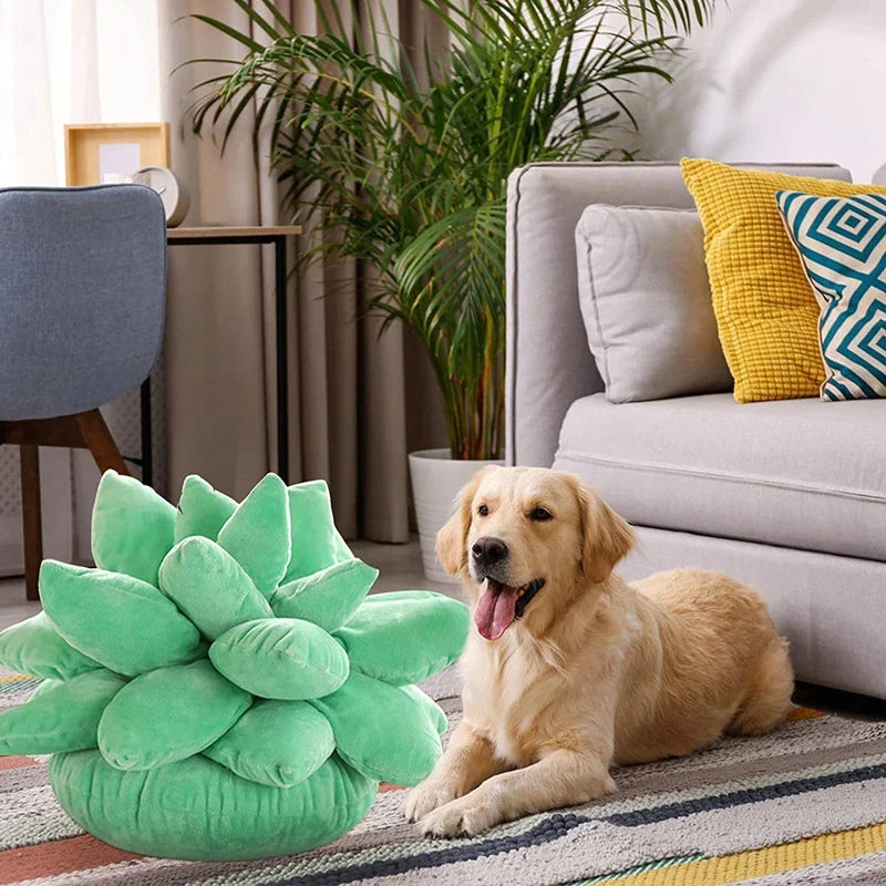 Afralia™ 3D Succulent Cactus Pillow Plush Cushion for Living Room Decor