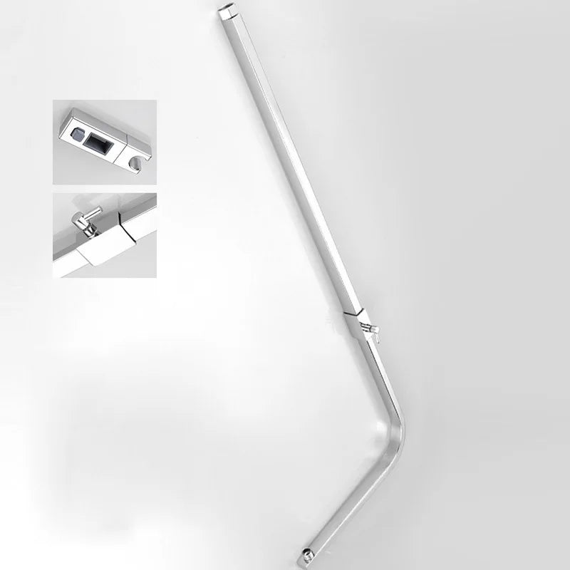 Afralia™ Stainless Steel Square Shower Pipe Mixer Tube for Bathroom Faucet