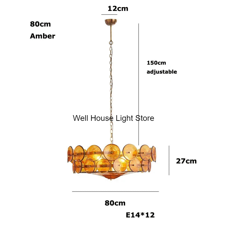 Afralia™ Crystal Pendant Light French Retro Design for Villa Bedroom Living Room