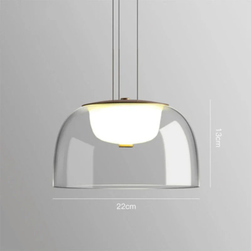 Afralia™ Glass Pendant Light: Modern Nordic Suspension Lighting for Bedroom, Living, Dining, Kitchen, Bar