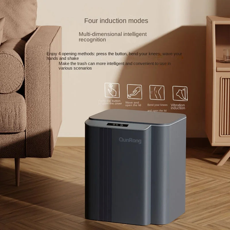 Afralia™ 20L Smart Sensor Trash Can: Luxury Garbage Bucket for Kitchen, Bathroom, and Toilet