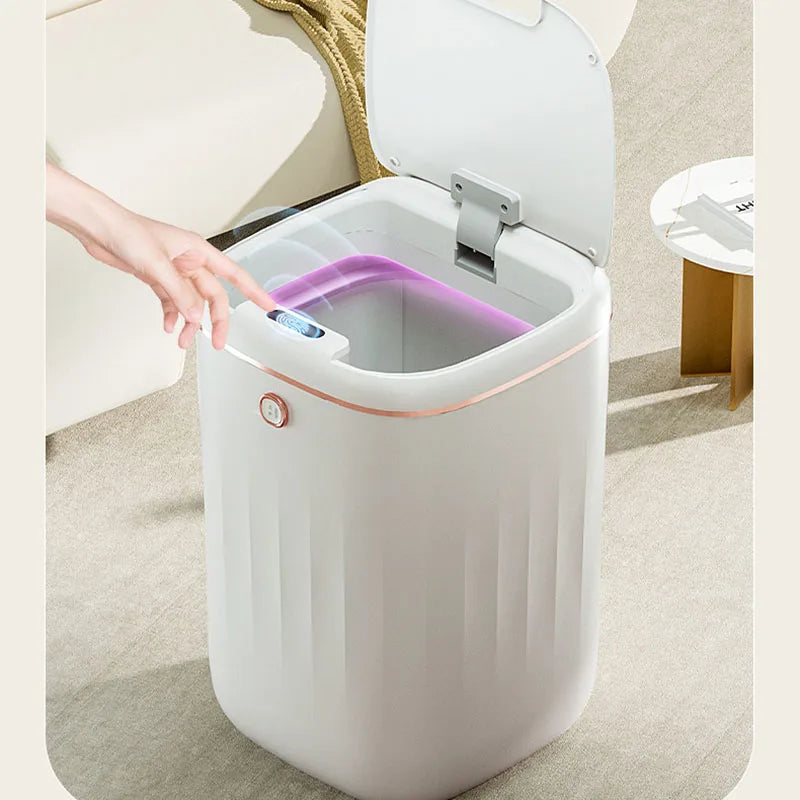 Afralia™ Smart Sensor Trash Can 24/22/20L Large Capacity for Kitchen Bathroom