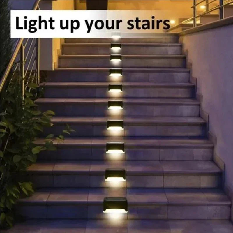 Afralia™ Solar Deck Lights 16 Pack - Waterproof LED Outdoor Stair Railing Pathway Yard Fence