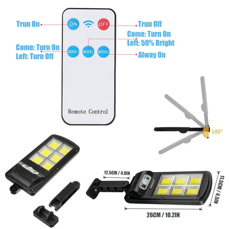 Afralia™ Solar Wall Light: Motion Sensor COB LED Waterproof Lamp for Garden Pathways