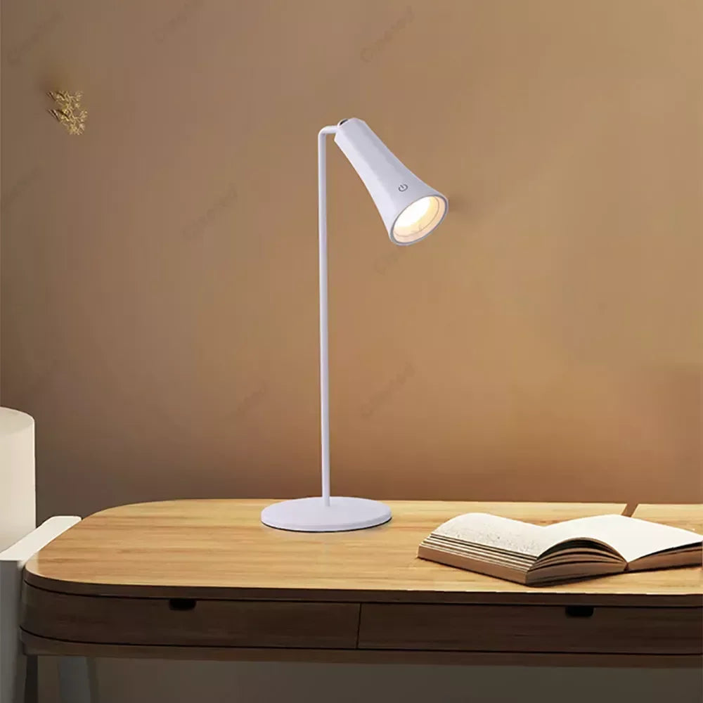 Afralia™ Touch Desk Lamp: Rechargeable Portable 3-Color Dimming Reading Night Light