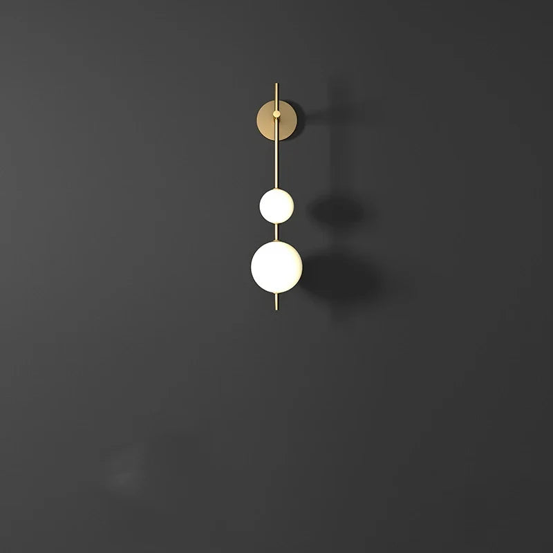 Afralia™ Vertical Globe Wall Sconce Light for Home Decor