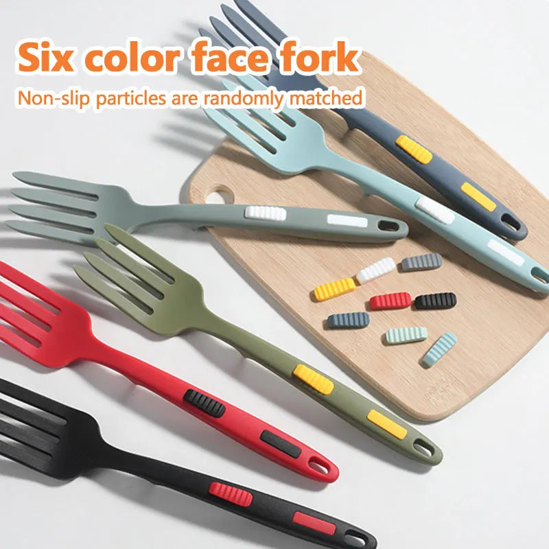 Afralia™ Silicone Fork Set: Multifunctional Kitchen Utensils for Cooking, Serving, Whisking & More