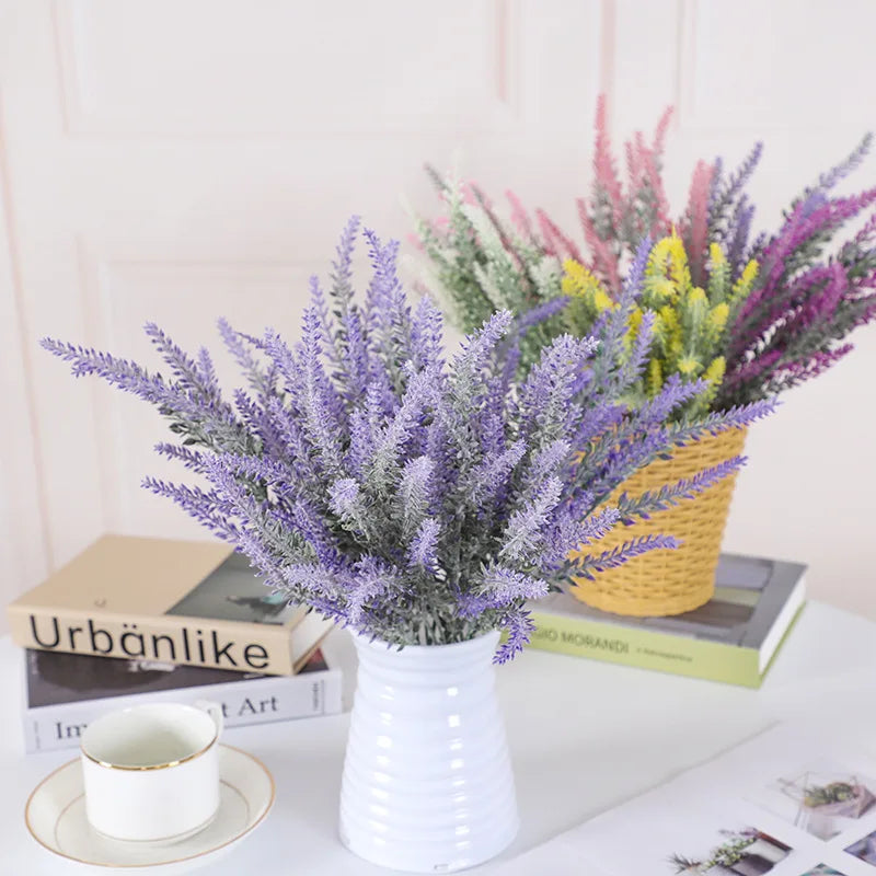 Afralia™ Provence Lavender Artificial Flower High-quality Silk Fake Plant Home Decoration