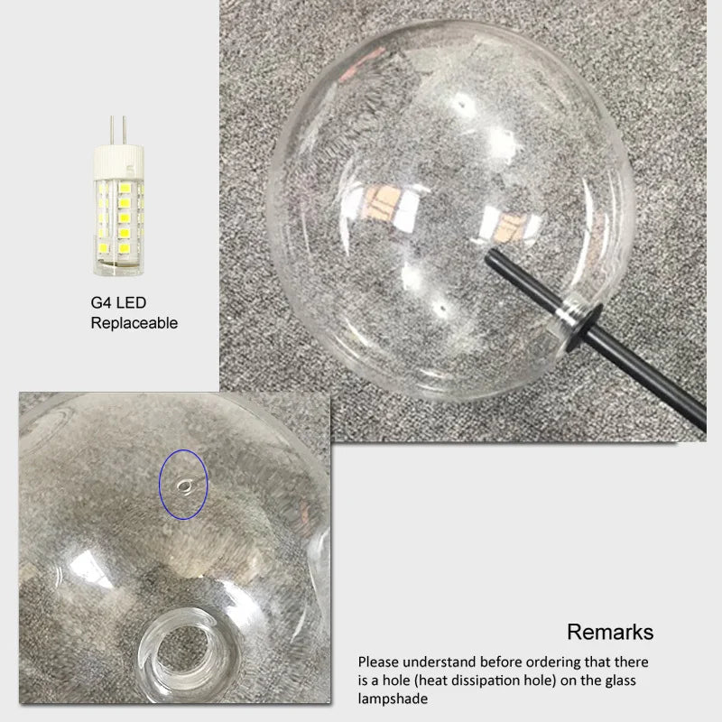 Afralia™ Glass Ball Chandelier: Luxury Pendant Lights for Lobby, Restaurant, Dining Room