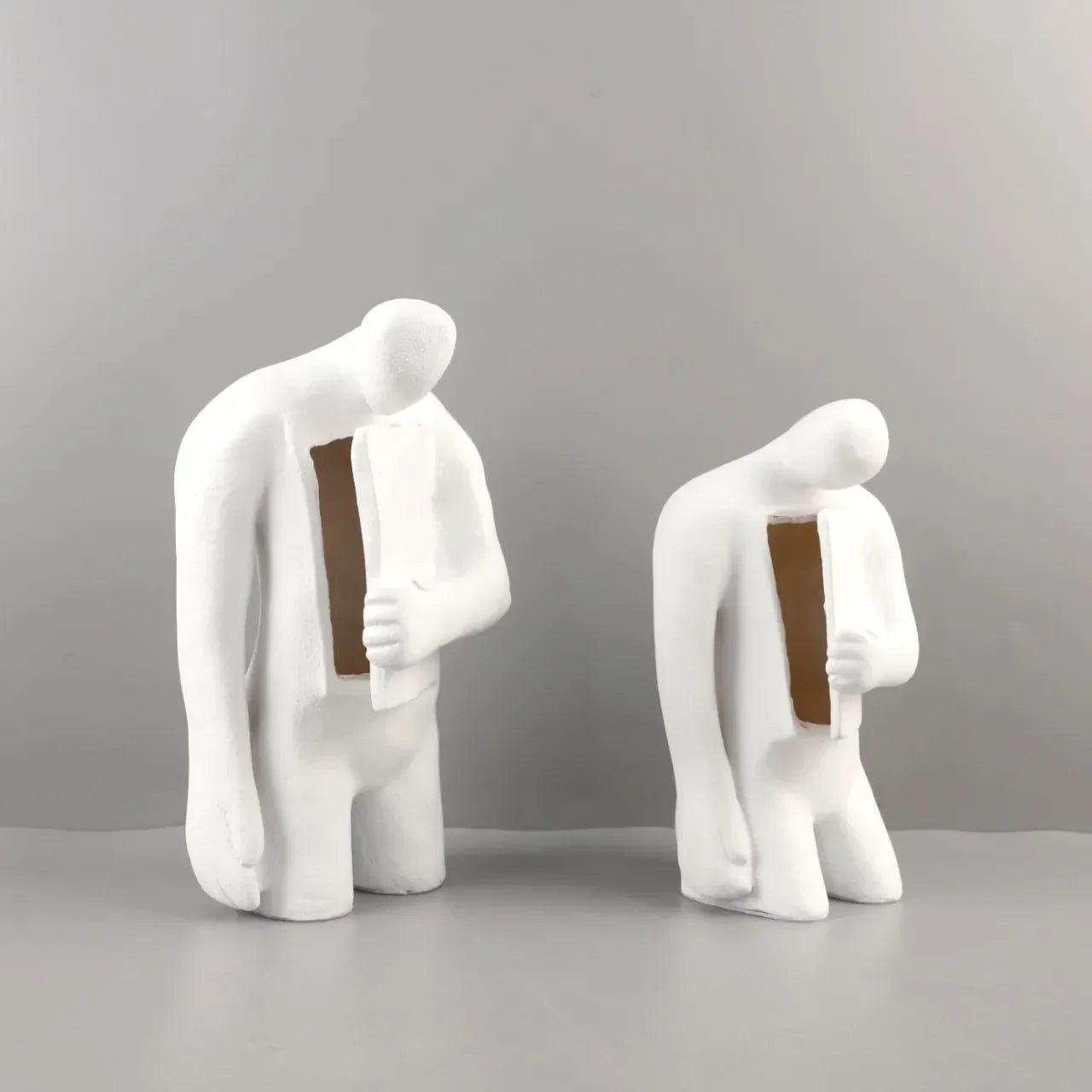 Afralia™ Marble Heart Figure Sculpture Decor - Modern Desk Ornaments & Room Aesthetics