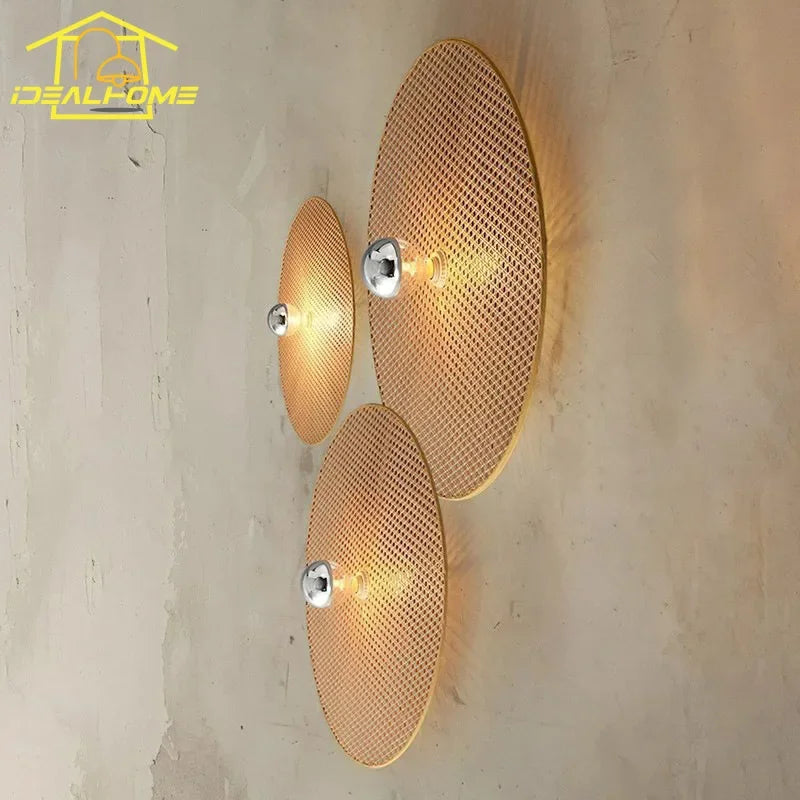 Afralia™ Rattan Weaving Wall Lamps: Japanese Retro Indoor LED Lighting for Living Room, Hotel & Study