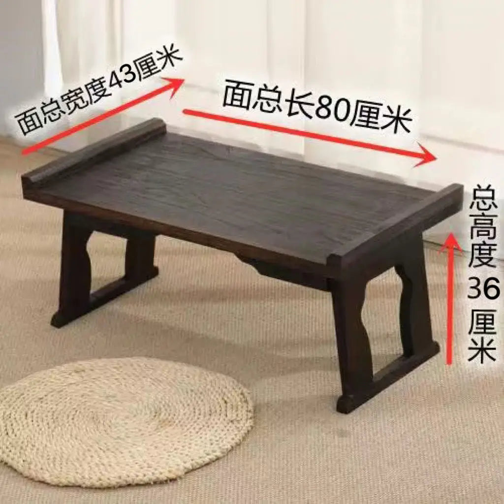 Afralia™ Antique Chinese Style Solid Wood Table for Hanfu Shoots & Tea Time