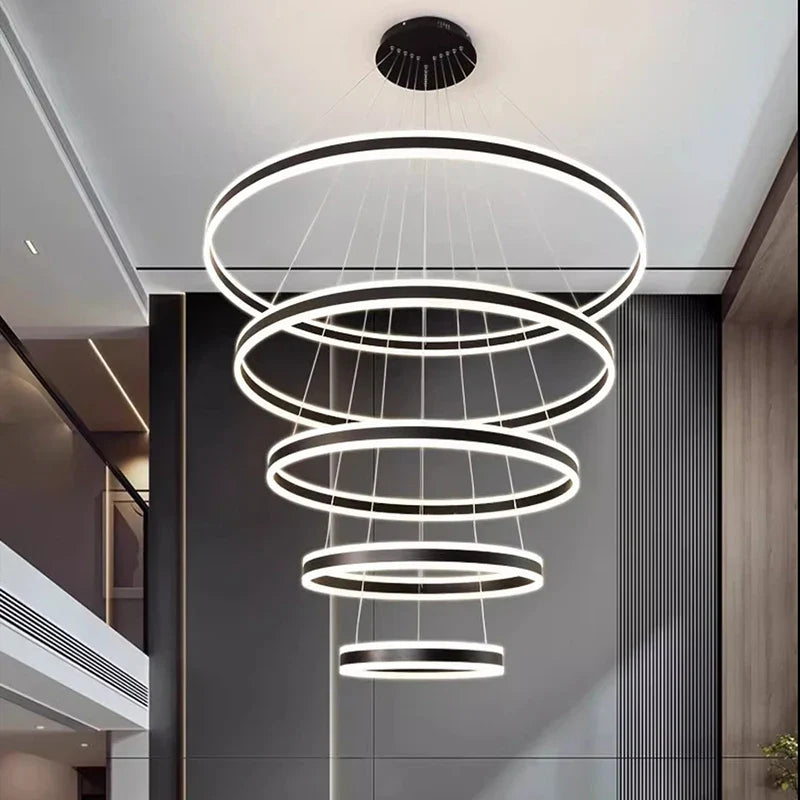 Afralia™ Nordic Home Decor Stair Chandelier Living Room Bedroom Dining Room Pendant Lights Ceiling Light Indoor Lighting