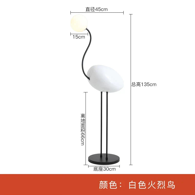 Afralia™ Flamingo Corner Floor Lamp | Nordic Design Luxury Art Decor | LED E27 | Vertical Stand
