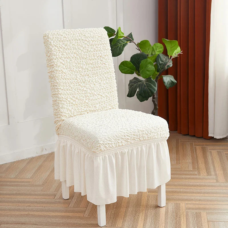 Afralia™ Stretch Solid Chair Cover Protector - Wrinkle-Resistant, Premium Quality