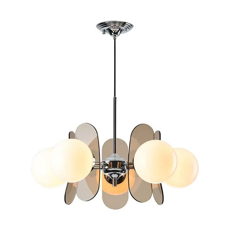 Afralia™ Medieval Glass Chandelier: Bauhaus Suspension Pendant Lamp for Dining Table