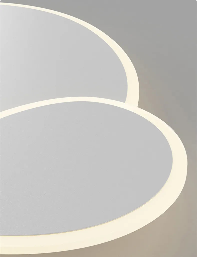 Afralia™ Modern LED Ceiling Chandelier for Living Bedroom Study Room White Fixtures