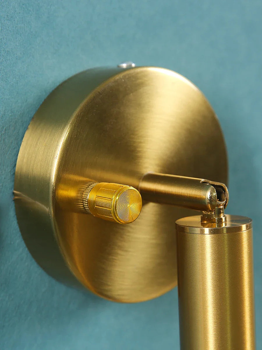 Afralia™ LED Wall Lamp: Modern Warm Light with Knob Switch for Living Room, Bedroom, Hotel
