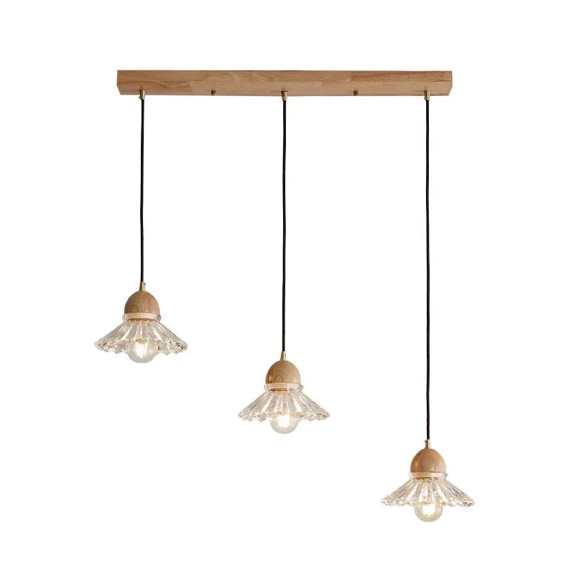 Afralia™ Wooden LED Pendant Lamp: Modern Japanese Nordic Chandelier for Home Decor