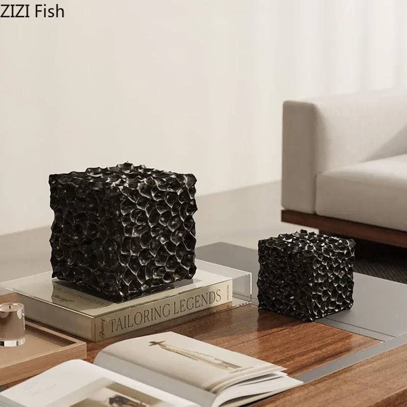 Afralia™ Honeycomb Ball Sculpture: Geometric Desk Decor & Abstract Art for Room Aesthetics