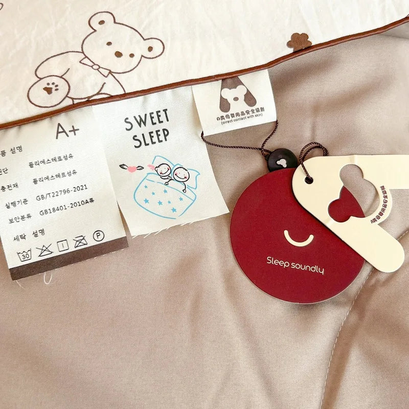 Afralia™ Cartoon Summer Blanket, Pure Cotton Soybean Fiber, Student Single Double Bed