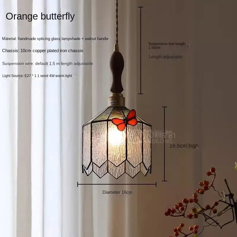 Afralia™ Butterfly Chandelier: French Retro Nostalgic Lighting for Bedroom, Restaurant, Bar, Foyer
