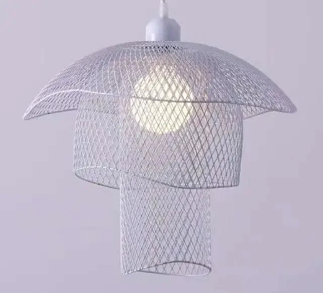 Afralia™ Mesh Metal LED Pendant Chandelier for Home Decor
