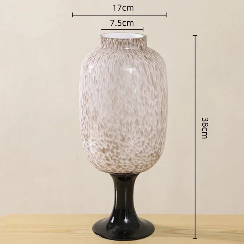Afralia™ Dot Texture Glass Vase for Stylish Home Decor