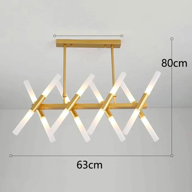 Afralia™ Modern LED Chandelier for Living Room, Salon, Bedroom, Dining Room - Indoor Pendant Lamp