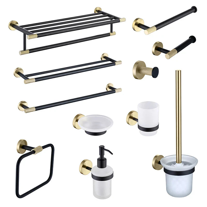 Afralia™ Stainless Steel Bathroom Accessories Set