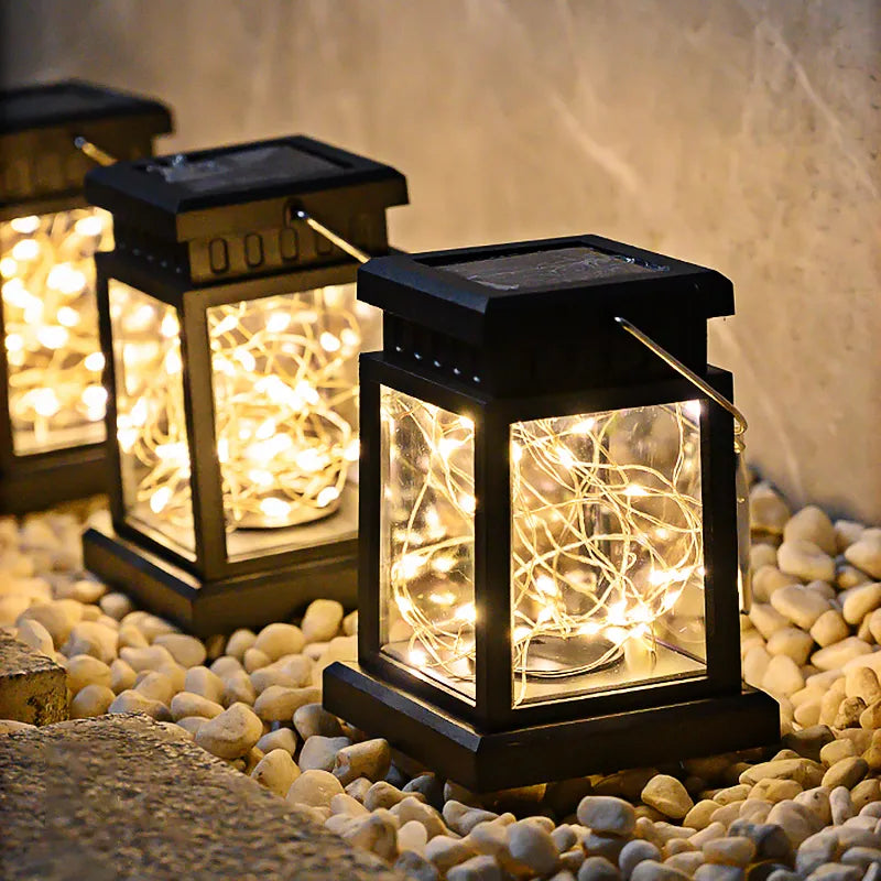 Afralia™ Solar Lantern: Portable Waterproof LED Light for Outdoor Garden Decor