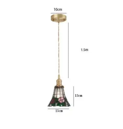 Afralia™ Blue Glass Pendant Light for Bedroom Dinning Living Room