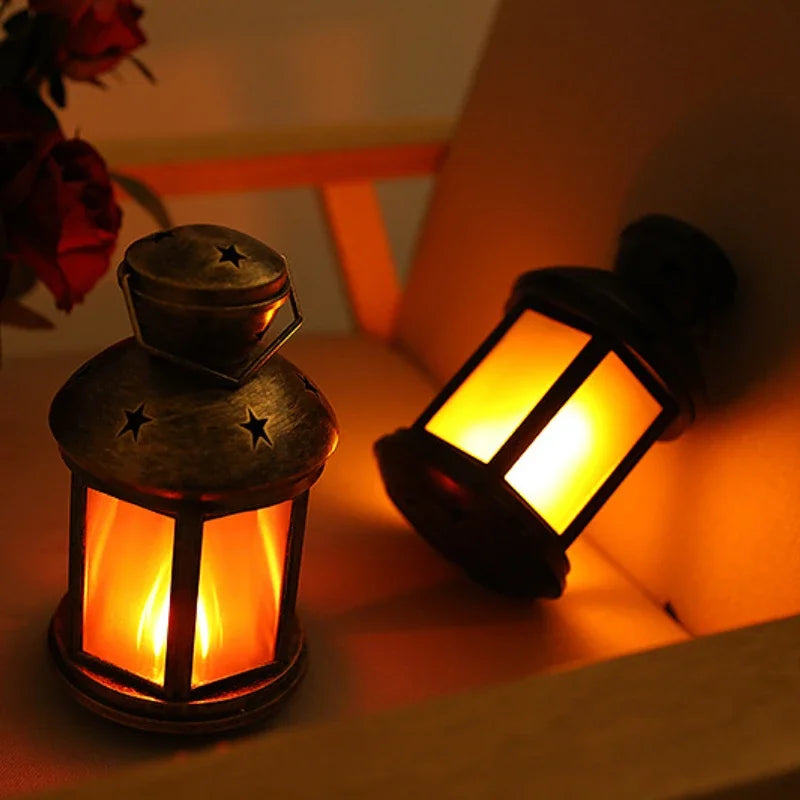 Afralia™ Retro Flame Camping Lamp: Multifunctional LED Light for Outdoor Adventure