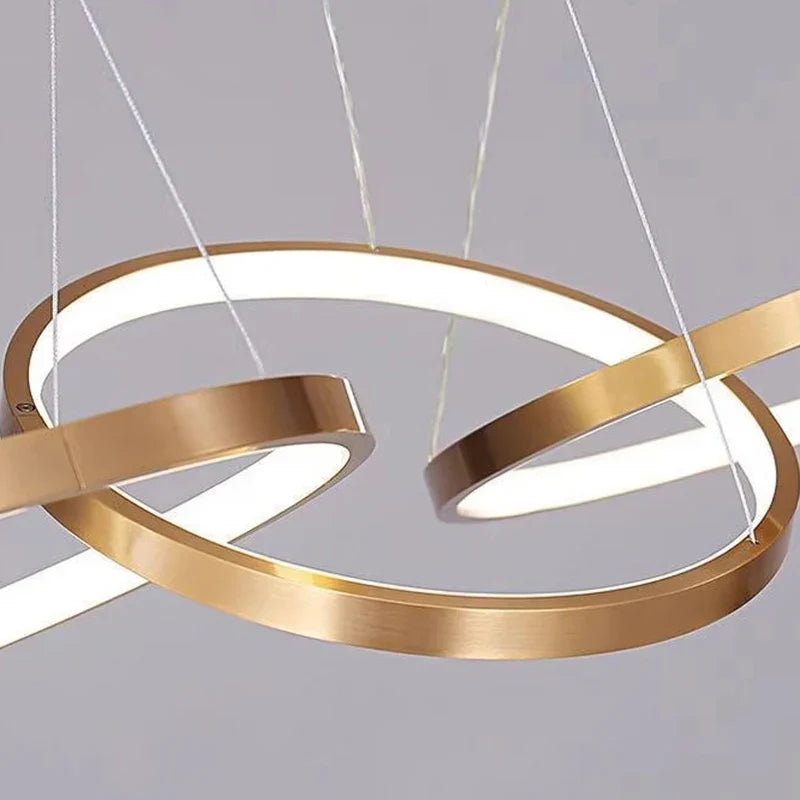 Afralia™ Modern Home Decor LED Pendant Light Chandeliers Indoor Lighting