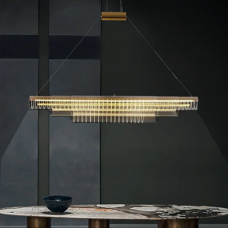 Afralia™ Luxury LED Pendant Ceiling Lamp for Elegant Room Decor
