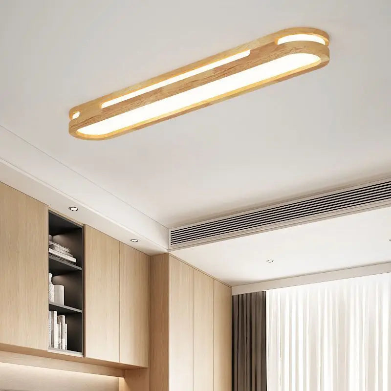 Afralia™ Wooden LED Wall Lamps for Home Indoor Lighting