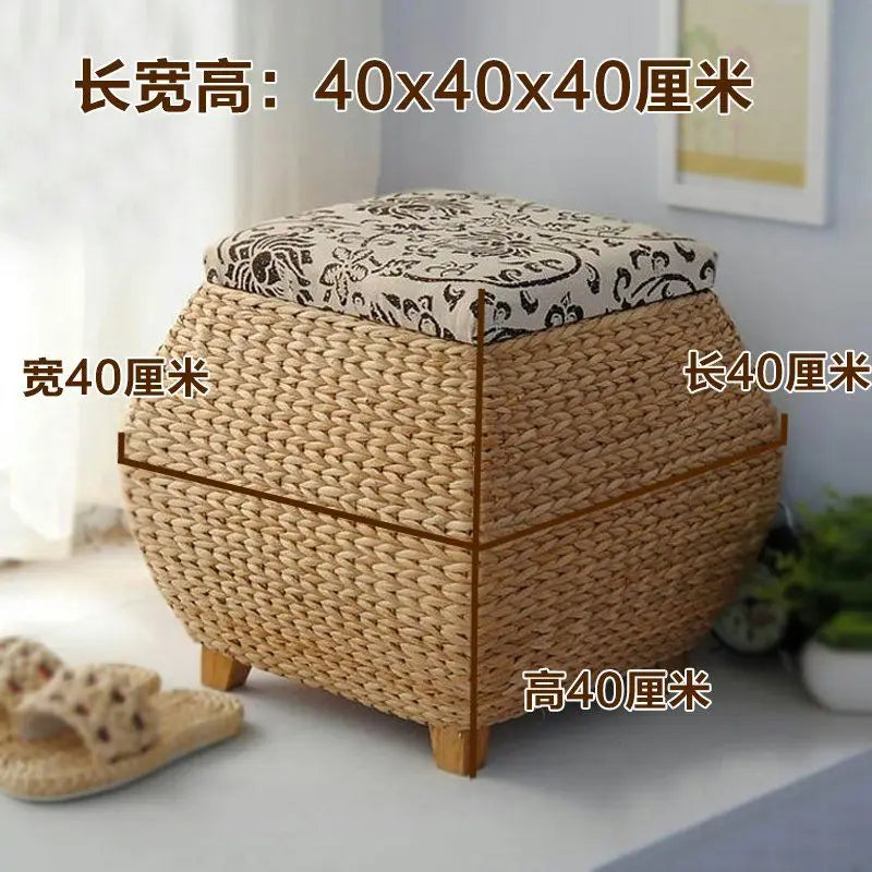 Afralia™ Storage Stool: Multifunctional Organizing Box & Footrest for Shoe Changing & Sofa Use